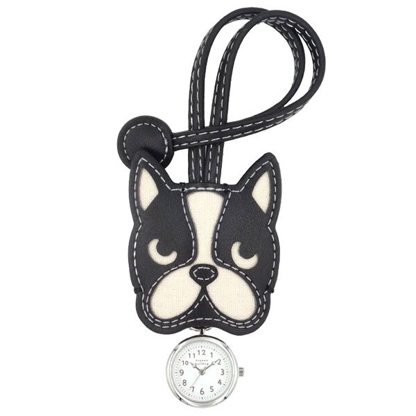 フレブルハングウォッチ ストラップ時計 定形外 送料無料 N02925A-6 フレンチブルドック イヌ 犬 バッグチャーム キーホルダー アクセサリー ウォッチ クオーツ時計 かわいい レディース 学生