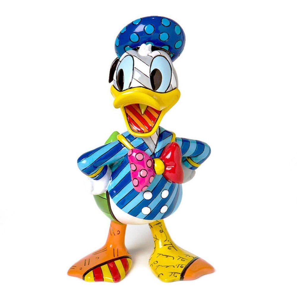 ドナルドダック ポップ Romero Britto 17.8cm | ロメロ・ブリット デザイン アート 正規輸入品