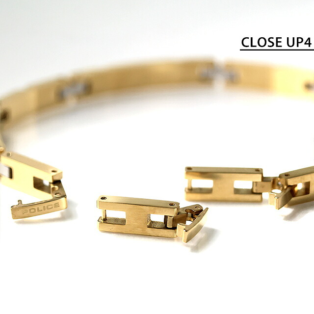 ポリス ブレスレット メンズ ブランド POLICE FLATFORGE GB0082702 ゴールド アクセサリー