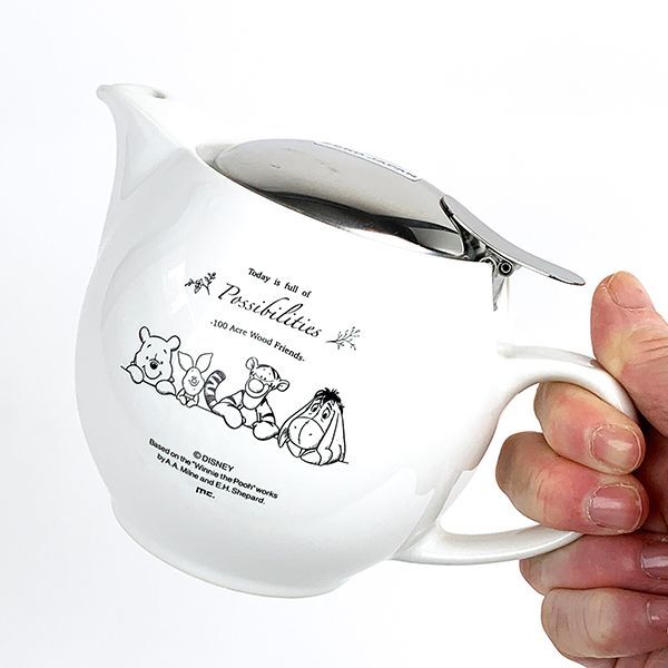ディズニー プーさん Winnie the pooh ユニバーサルティーポット WH ナチュラルプー ドリップ 丸型 ホワイト  (MCOR)