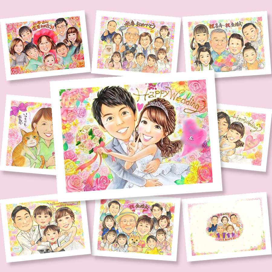 結婚式の記念に、ずっとそばに置きたくなる似顔絵です。修正無料で、納得しながら進められます。 結婚祝い 似顔絵 プレゼント 贈り物 手描き ギフト 名入れ 結婚式 婚礼 ブライダル 記念 ウェディング 両親 新郎 カップル 新婦 下書き確認 修正無料 名入れ かわいい 喜ばれる サプライズ そっくり 思い出 一生もの 結婚式 ウェディング 感謝 闘病中の方への励まし 百寿祝い 大量注文 大人数