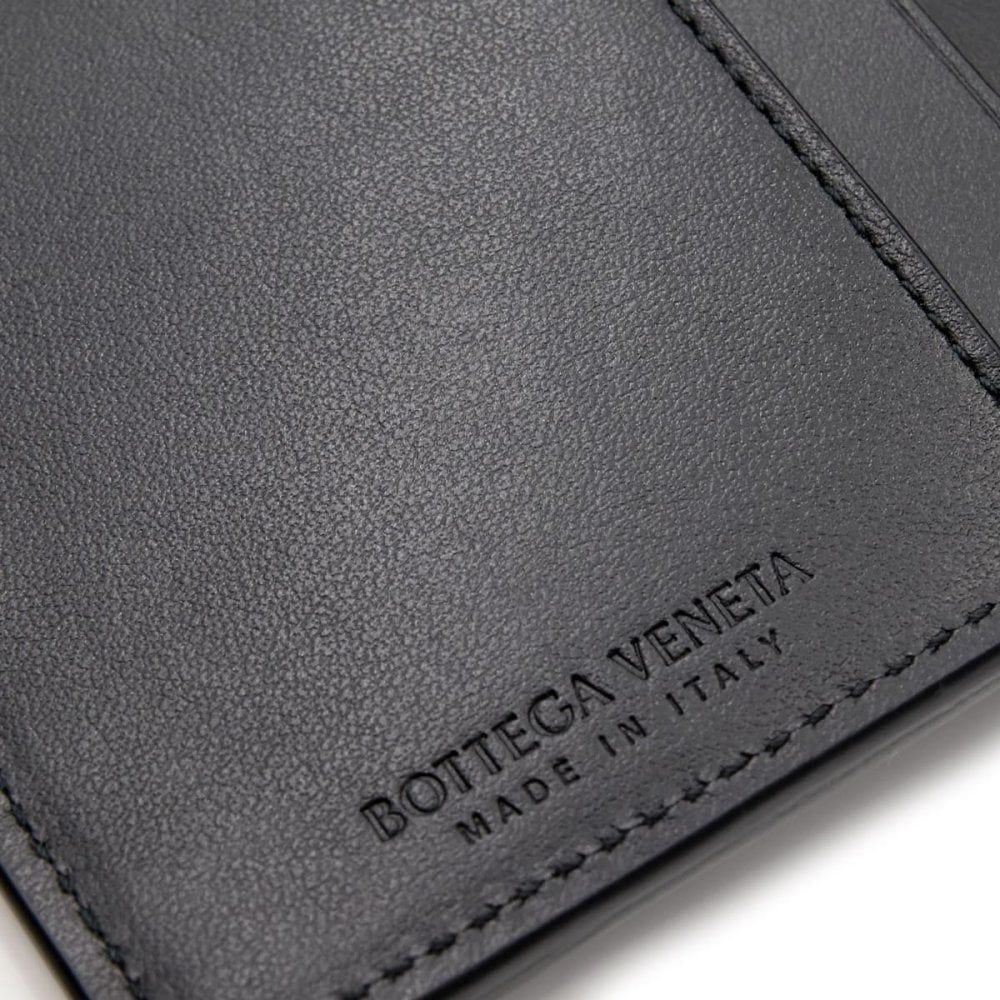 ボッテガヴェネタ BOTTEGA VENETA 二つ折り財布 イントレチャート メンズ レディース ブラック 黒 小銭入れ付き ファスナー小銭入れ カード入れ10個 ラムレザー 本革 609070 V3UH2 8425 縦長