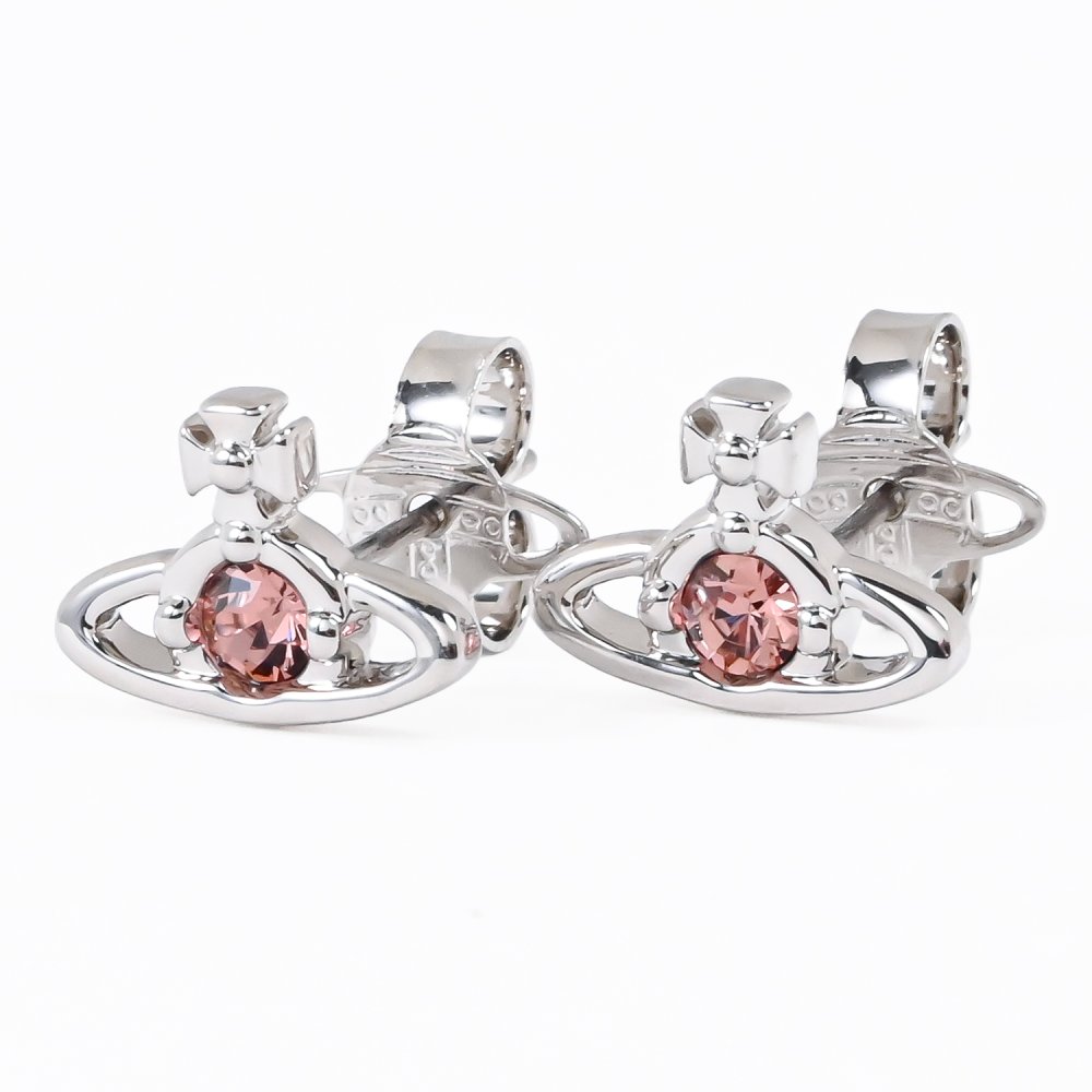 ヴィヴィアンウエストウッド Vivienne Westwood ピアス イヤリング ナノ ソリティア レディース シルバー ローズ 6201003702P783 ジュエリー 送別会 誕生日 結婚祝い 結婚式 彼氏 息子 夫 男性 高級 父の日 母の日【スペシャルラッピング660円(別売り)】 即日発送 彼氏 財布 バレンタイン