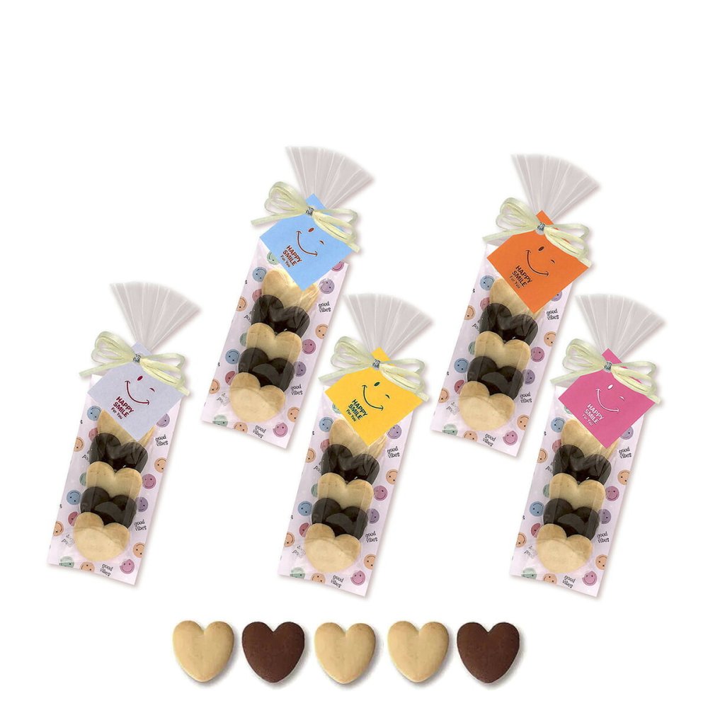 ハッピースマイリーハート ハートクッキー ギフト 5個入 計10セット クッキー セット スイーツ 焼き菓子 かわいい お茶菓子【北海道・沖縄県・離島 配送不可】