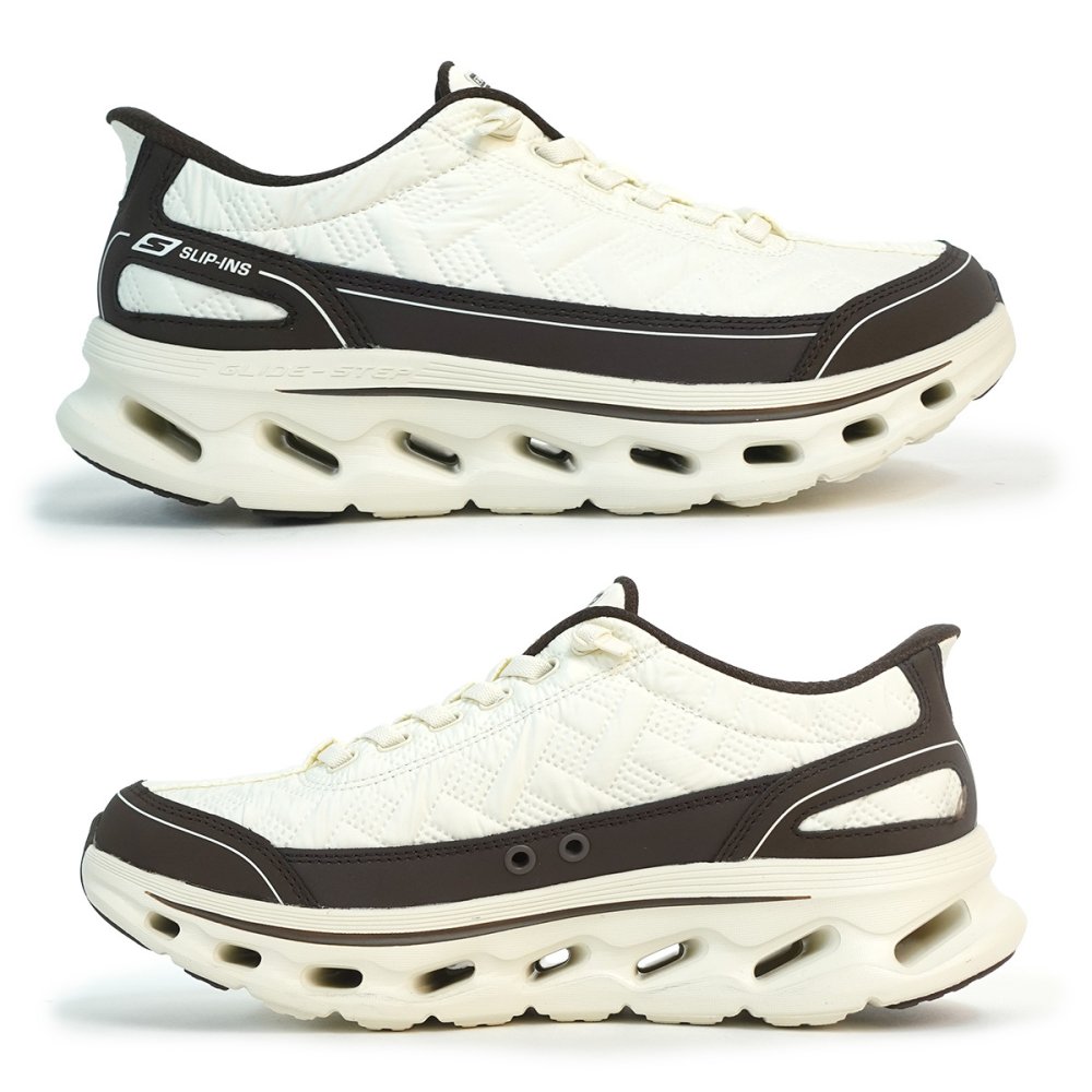 SKECHERS スケッチャーズ スニーカー スリップインズ ゴーウォーク グライドステップ 2.0 コージーフィット ウォーカー 217035 TNBR タン/ブラウン