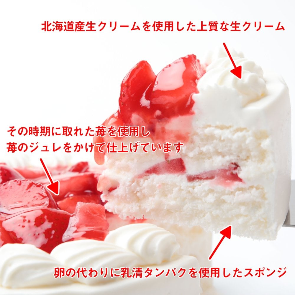 クリスマス卵アレルギー対応ケーキ5号  15cm(4～5人前)☆ご予約受付中! 2026年