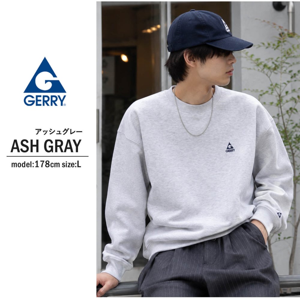 【予約】GERRY ジェリー スウェット トレーナー メンズ レディース gea-m0032 裏起毛 バックプリント 長袖 刺繍 クルーネック 防寒 ビッグシルエット オーバーサイズ アメカジ アウトドア ストリート カジュアル M L LL 2026FW Karlas 別注