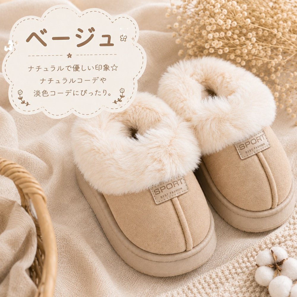 【ふわもこファーが暖かいキッズムートンブーツ】 キッズ ムートンブーツ スリッポン ボアブーツ 16cm～22cm 履きやすい 厚底 男の子 女の子 防寒 軽量 おしゃれ あったか 秋 冬 こども 靴 ショートブーツ