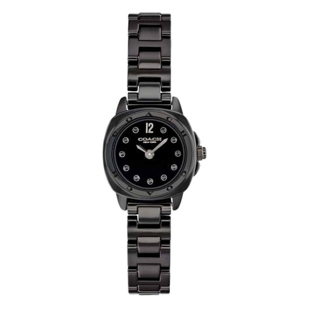 コーチ 腕時計 レディース 正規品 5年保証 キット 小ぶり 21mm ブラック 黒 セラミックケース 上品 おしゃれ 女性 彼女 妻 母 娘 誕生日 記念日 プレゼント ギフト 純正ショッパー付き COACH KITT 成人 卒業 入学