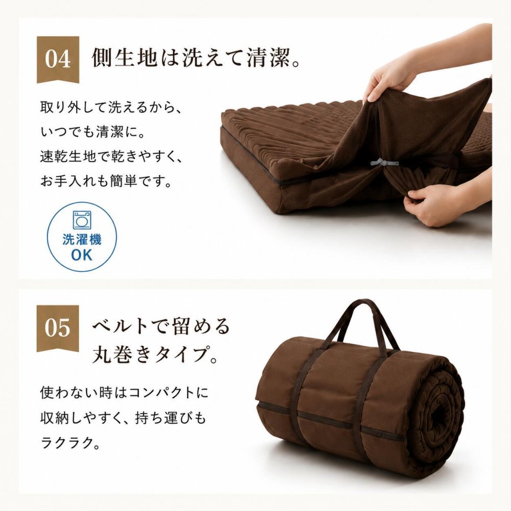 敷き布団 良圧 高反発マットレス シングル 三つ折り 厚さ10cm 190N 硬め 体圧分散 腰痛対策 寝返りサポート 高反発ウレタン 敷布団 敷き布団 折りたたみ マットレス マット 通気性 軽量 コンパクト収納 来客用 一人暮らし 快眠 安眠 ベッドマット