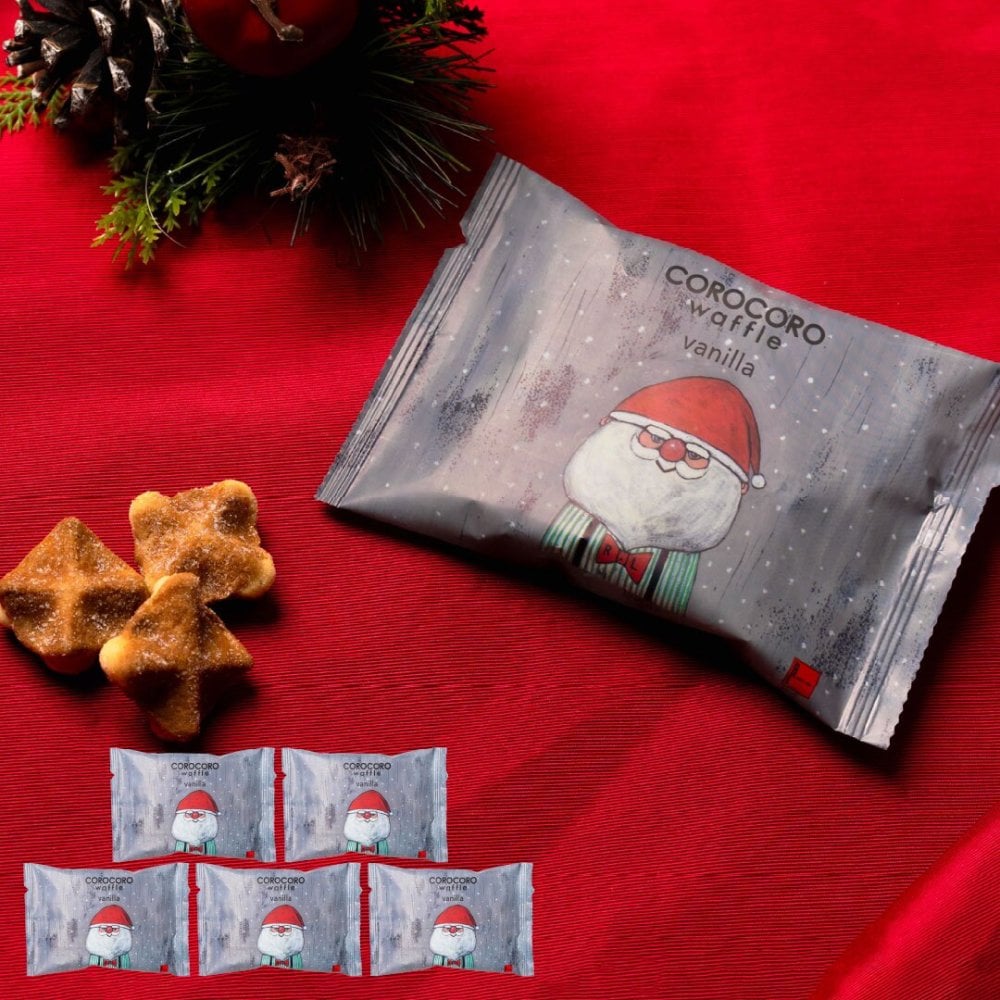 【11/2～お届け】【ポスト投函】【送料無料】クリスマス コロコロワッフル パック バニラ5袋 セット クッキー  可愛い焼菓子 プチギフト メール便 スイーツ 焼き菓子 パーティー  お祝い おめでとう R.L エール・エル 絶品 人気 ランキング おしゃれ 可愛い 大人 子供 ギフト 贈り物 お取り寄せ スイーツセット