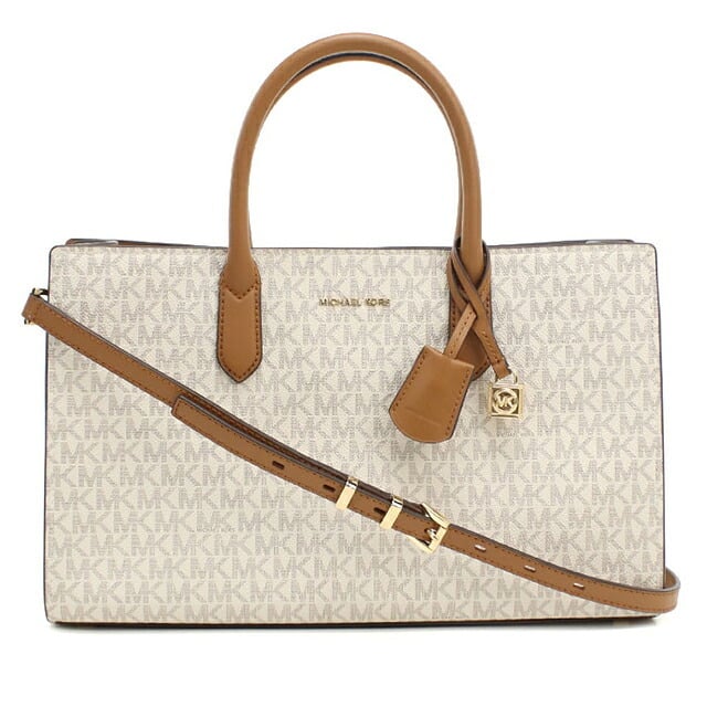 マイケルコース トートバッグ レディース ブランド MICHAEL KORS SCARLETT 2WAY 30F4GETS2B VANILLA-ACRN