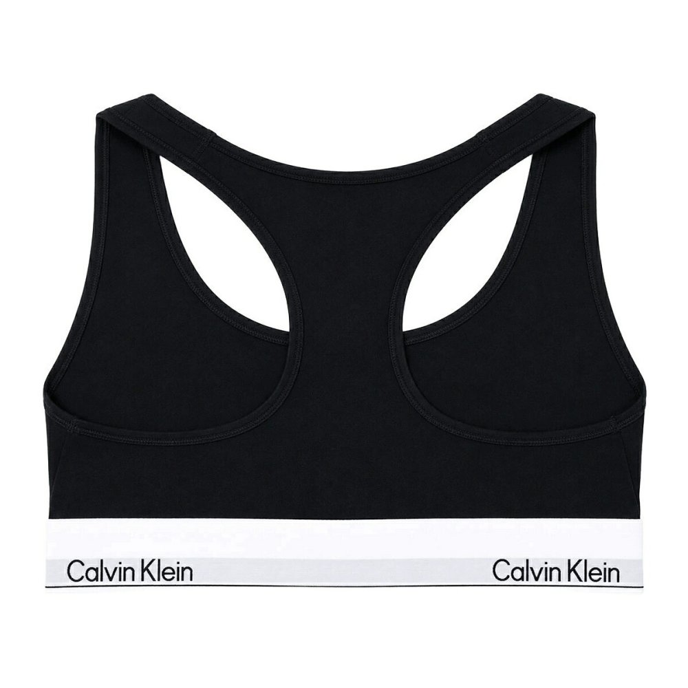 カルバンクライン Calvin Klein(CK) ブラ&ショーツ Tバック セット ロゴ 無地 ノンワイヤー アンダーウェア インナー 下着 QF8493+QF8518 レディース ブラック