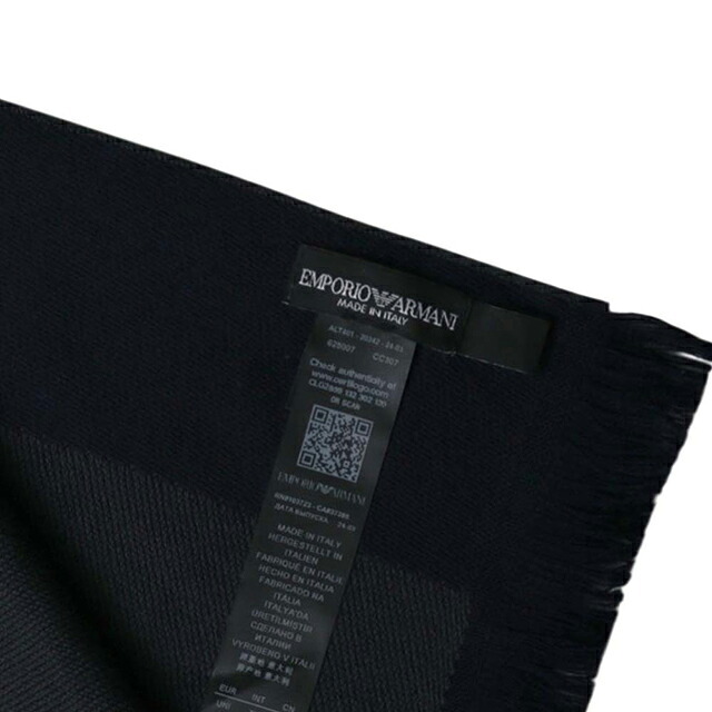 エンポリオ アルマーニ EMPORIO ARMANI マフラー 625007-cc307-17435 メンズ NAVY ASFALTO マフラー