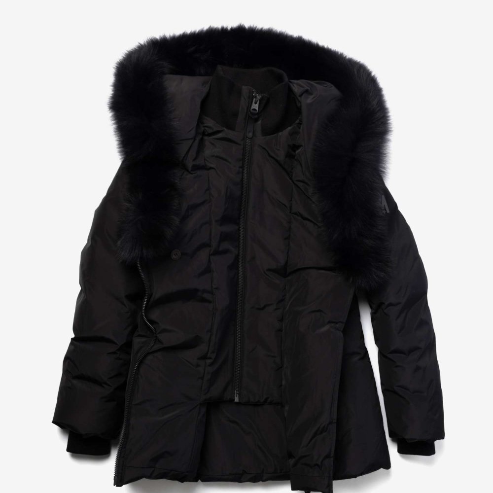 マッカージュ MACKAGE ADALI-BX HOODED DOWN COAT フーデッド ダウン コート ミドル丈 ダウンジャケット ファー レディース アウター