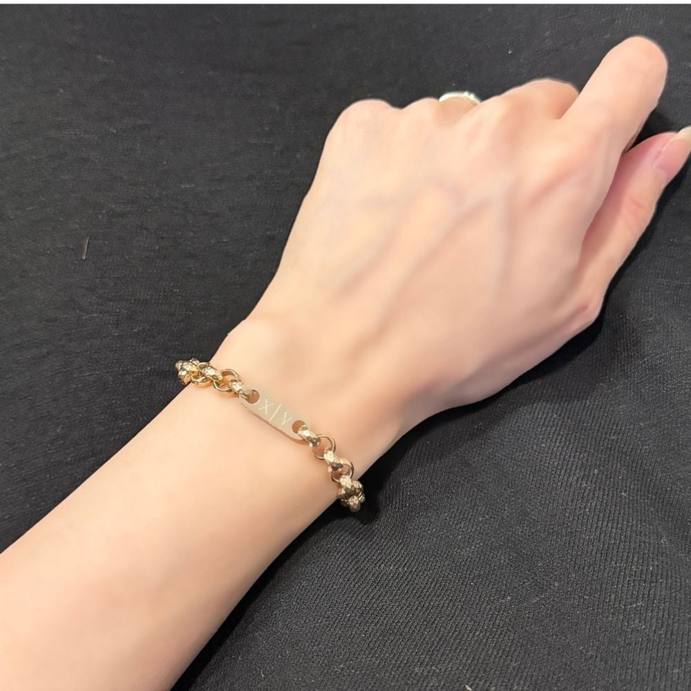アルマーニエクスチェンジ ブレスレット メンズ レディース ゴールド ステンレス A|X ロゴ チェーン ユニセックス アクセサリー 誕生日 記念日 プレゼント ギフト ARMANI EXCHANGE 並行輸入品 成人 卒業 入学