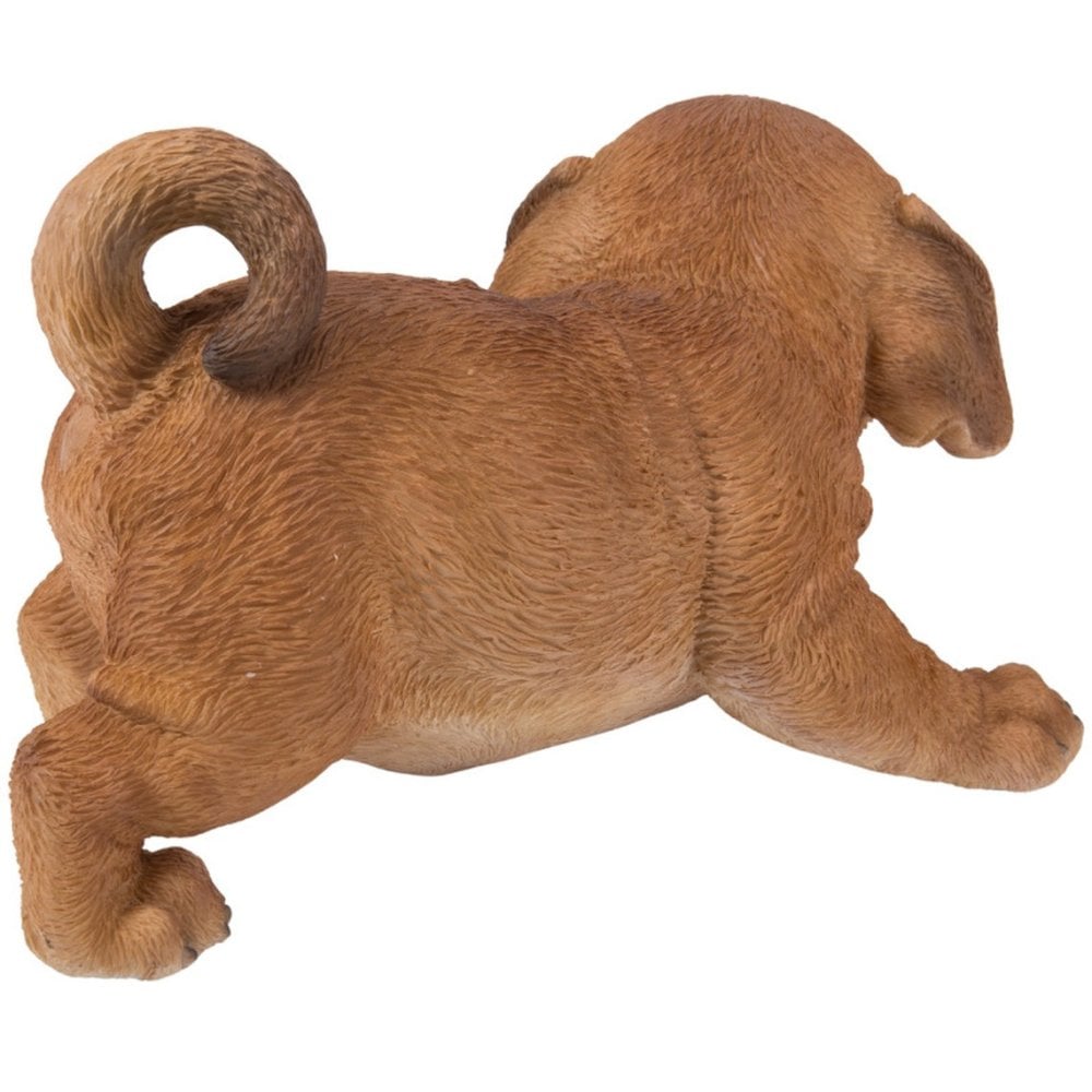 置物 woobia ウービア ミニチュアダックス かまえるダックスフンドの子犬 レッド 幅20.5cm ダックスフント 子犬 リアル 本物そっくり イギリス生まれ 職人手彩色 縁起物 戌年 玄関 インテリア 新築祝い 引っ越し祝い 開店祝い 出産祝い 誕生日 お祝い ギフト プレゼント 犬好き