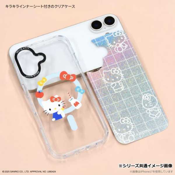 iPhone17 Pro ケース ハローキティ MagSafe 対応 サンリオ キャラクター スマホケース TPU クリア 耐衝撃 ストラップホール付き おしゃれ かわいい サンリオ正規ライセンス品
