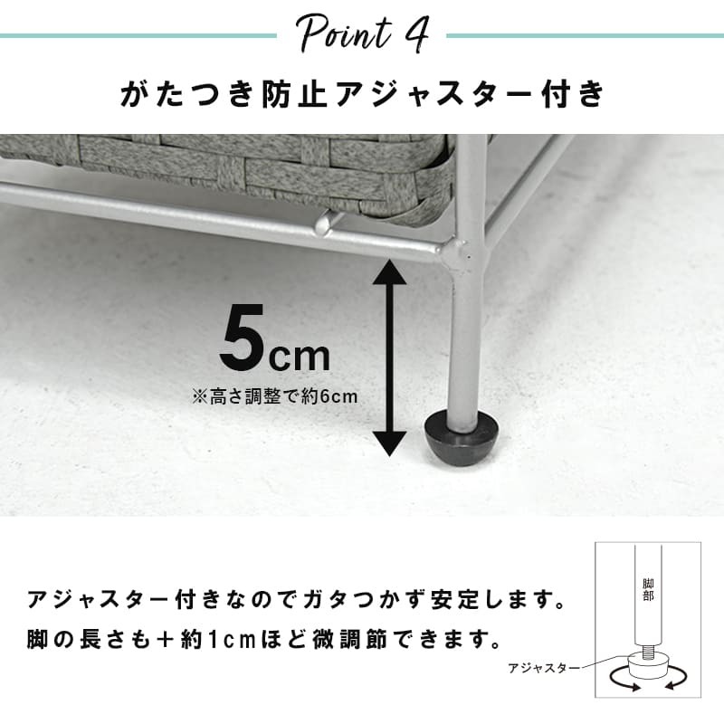 ラック ランドリー 4段 幅20.5cm カゴ 洗濯かご 4個つき 洗濯機 収納 おしゃれ スリム 縦型 洗濯機収納 ランドリー収納 ホワイト グレー 収納棚 洗濯物 洗面所 脱衣所 新生活
