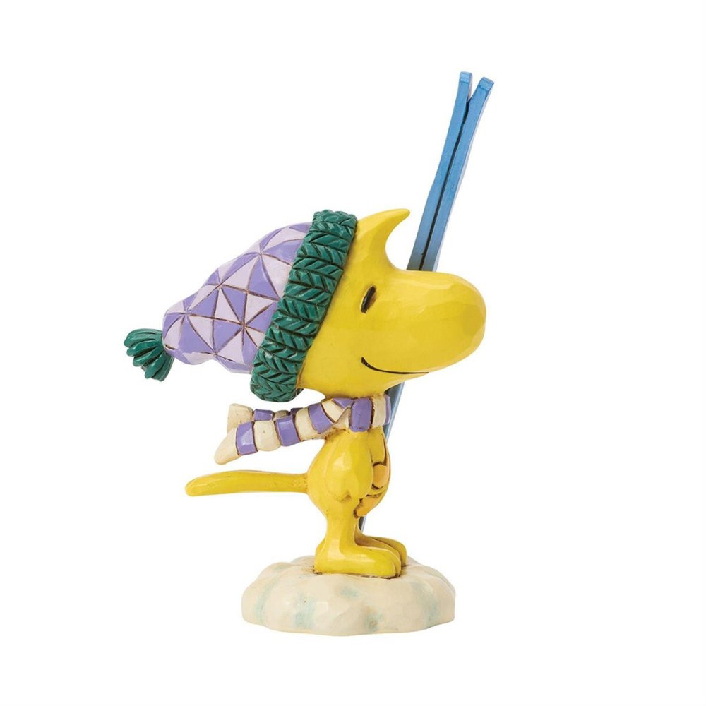 ウッドストック スキー ミニ 8.4cm クリスマス | ジムショア ピーナッツ グッズ フィギュア 人形 置物 彫刻 Jim Shore 正規輸入品