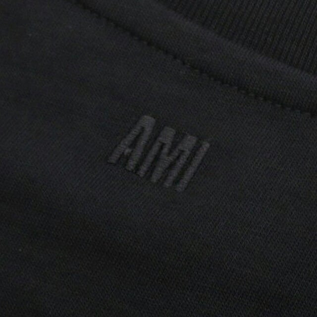 アミパリス AMI PARIS Ami de Coeur パーマネントコレクション Tシャツ BFUTS035-001-XS ユニセックス ブラック Tシャツ