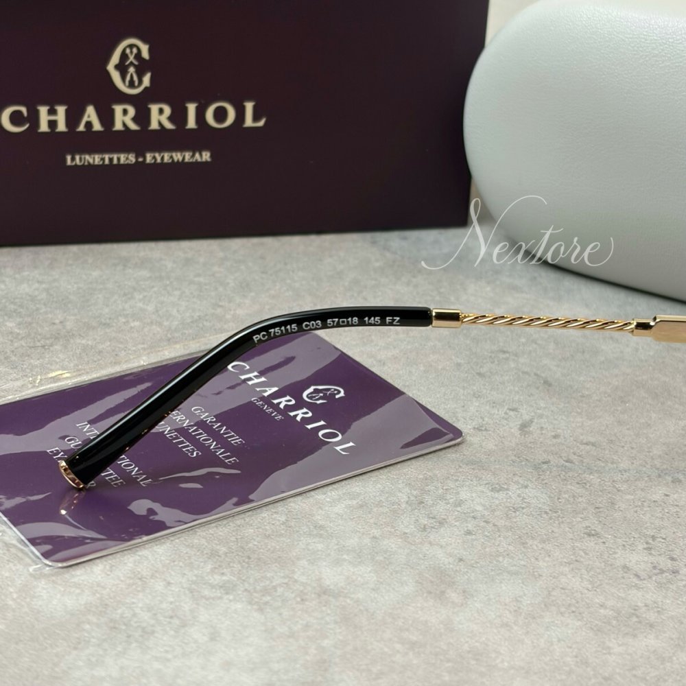 【並行輸入品】【正規品・新品】CHARRIOL シャリオール PC75115 C03 フランス製 リムレス サングラス メガネ 眼鏡 メンズ レディース 伊達メガネ ビジネス 普段使い おしゃれ プレゼント ギフト クリスマス 送料無料