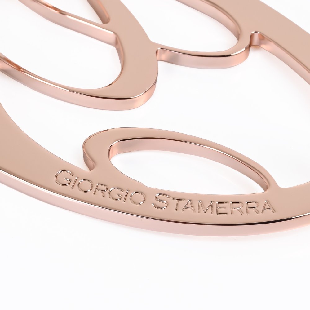 ジョルジオスタメッラ バックルのみ トップ式バックル Gロゴバックル レディース ブラス100% アルチェ用 幅3cm用 FBM GLB2 30 ピンクゴールド 送別会 誕生日 お中元 結婚祝い 結婚式 高級 父の日 母の日 ホワイトデー