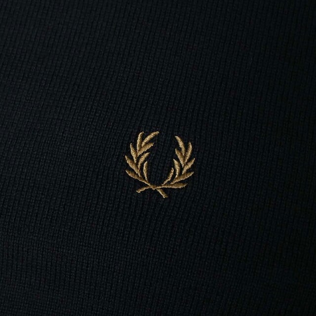 フレッドペリー FRED PERRY Merino Wool Scarf メリノウール スカーフ マフラー c3319-u12 ユニセックス Black Dark Caramel マフラー