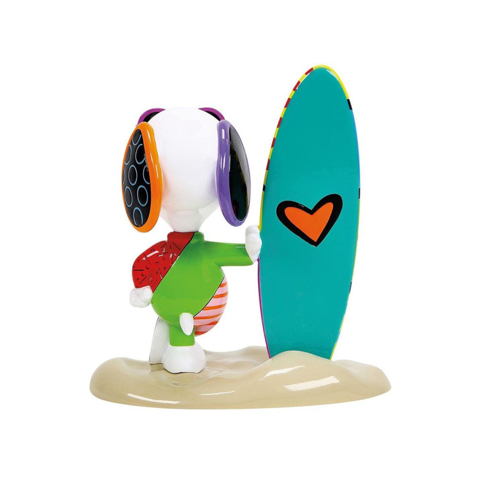 ロメロ ブリット Romero Britto ピーナッツ ブリット Peanuts Britto ジョー・クール サーフ 置物 フィギュア 人形 6019027 スヌーピー インテリア
