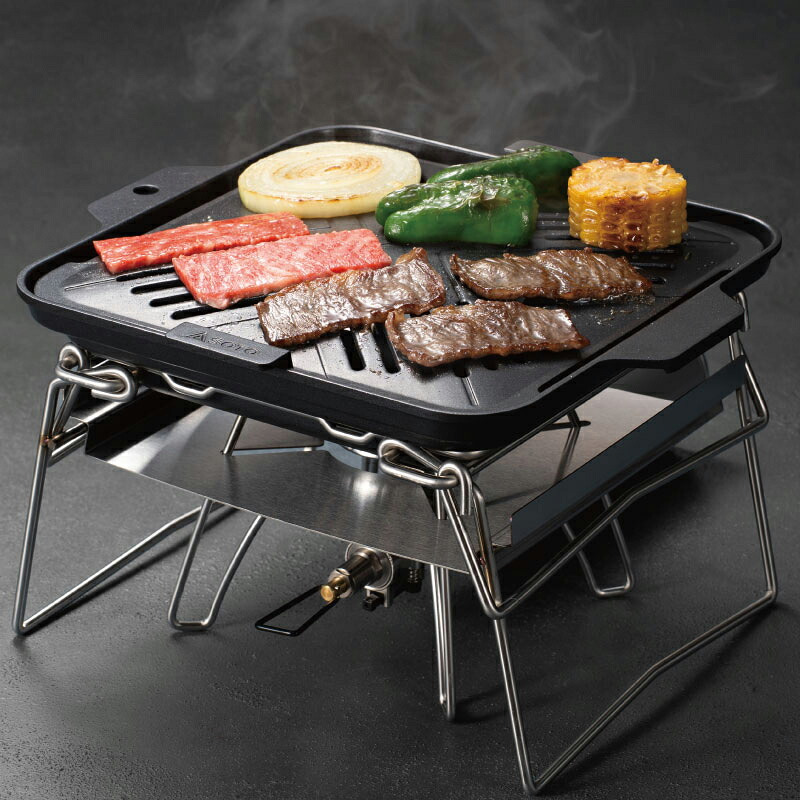 SOTO ソト カコム グリルプレート ST-3112 焼肉プレート BBQグリル 煙軽減 フッ素樹脂加工 アルミ製 キャンプ アウトドア バーベキュー 誕生日 ギフト プレゼント