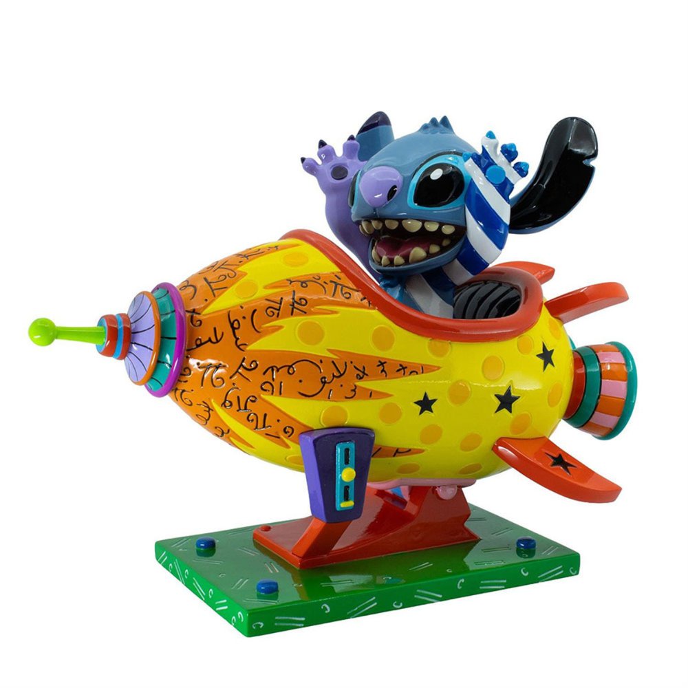 ロメロ ブリット Romero Britto ディズニー バイ ブリット Disney by Britto スティッチ ロケット シップ 置物 フィギュア 人形 6019019 リロアンドスティッチ インテリア