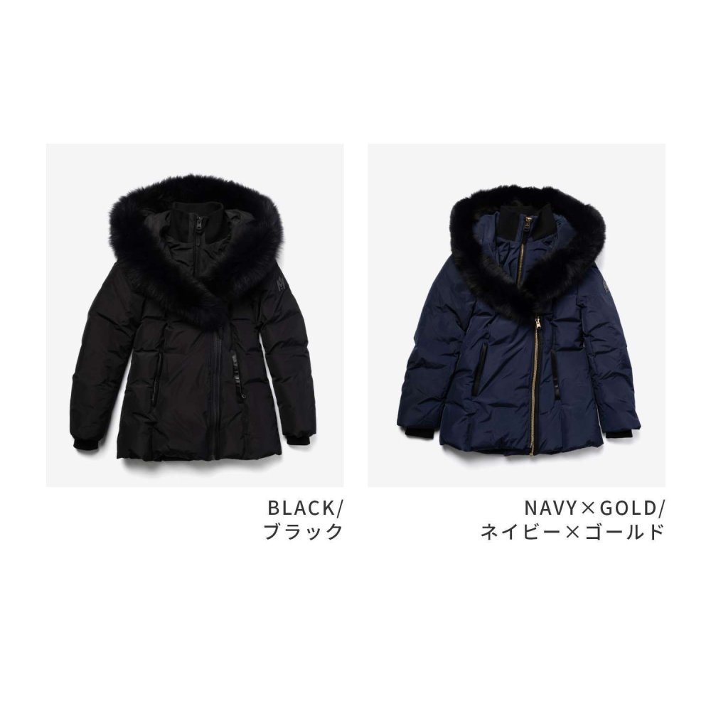 マッカージュ MACKAGE ADALI-BX HOODED DOWN COAT フーデッド ダウン コート ミドル丈 ダウンジャケット ファー レディース アウター