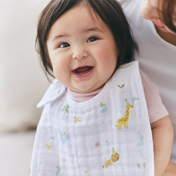 スタイ ビブ 3枚セット 出産祝い aden+anais エイデンアンドアネイ イヤーオブザスネイク よだれかけ スナップビブ コットン100% ダブルガーゼ3層 大きめ 洗える 離乳食 お食事エプロン ベビー 新生児 サイズ調整 内祝い 出産内祝い 男の子 女の子 ギフト 双子 2人目