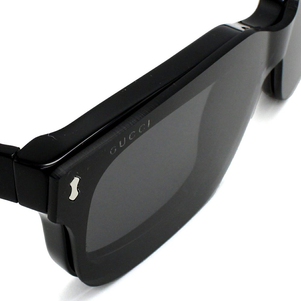 グッチ GUCCI サングラス EYEWEAR グローバルフィット 2WAY UVカット アイウェア スクエア GG1711S-001 メンズ レディース ユニセックス ブラック+トランスペアレント（クリア）+ クリップオン装着時スモーク 国内正規品