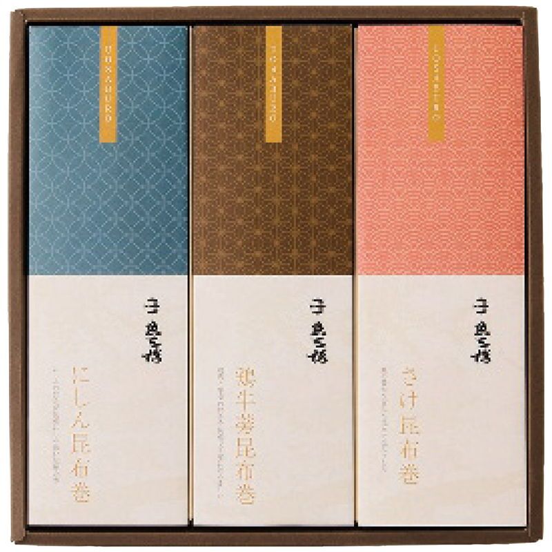 お歳暮・冬ギフト 京都伏見 魚三楼 京都伏見 魚三楼 三種の昆布巻き詰合せ (UO-KM3) ※送料無料(北海道・沖縄・離島への配送不可)