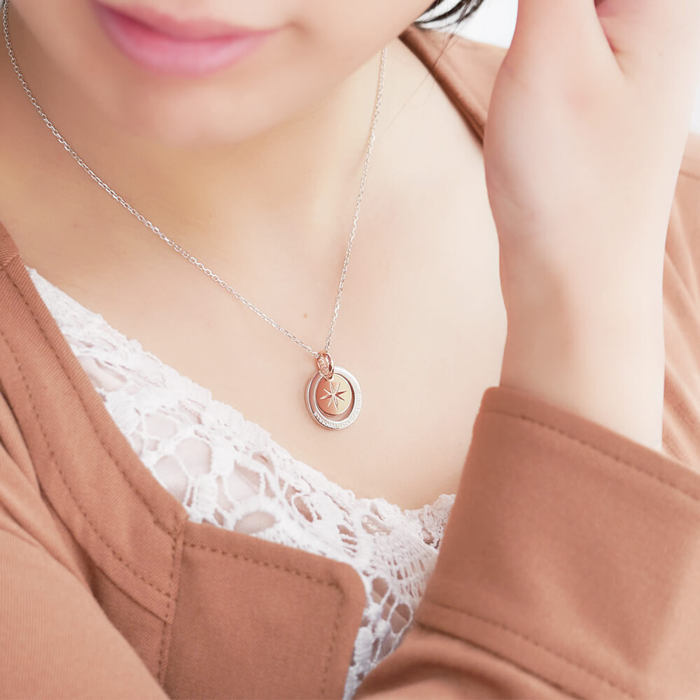 LOVERS SCENE ネックレス レディース ネックレス シルバー LSP0082PKRM-40 ネックレス サークル モチーフ メッセージ ネックレス 誕生日 プレゼント ギフト 記念日 女性 誕生日プレゼント プレゼント 誕生日プレゼント 彼女 妻 おすすめ プレゼント ピンク 人気 ブランド 秋アクセ　秋ジュエリー ご褒美ジュエリー 彼女 ネックレス ギフト バースデー ギフト 記念日
