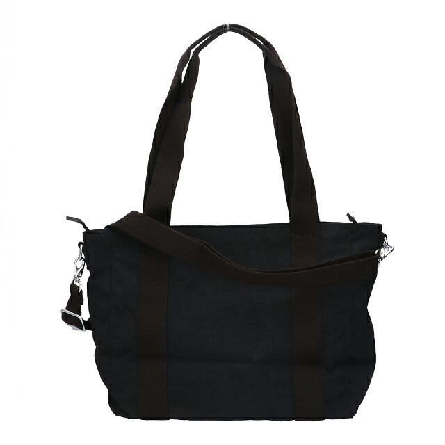 キプリング トートバッグ レディース ブランド Kipling アッセーニ S ロゴ ワンポイント 無地 2WAY KI4400-P39 Black Noir 黒