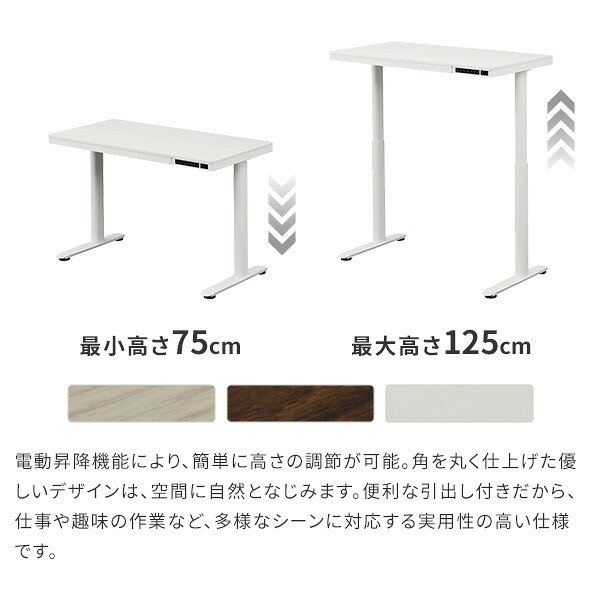 電動昇降デスク 幅120cm テーブル ワークデスク『電動昇降デスク SD』高さメモリー機能 高さ調整 USB付き おしゃれ 電動昇降テーブル PCデスク パソコンデスク オフィスデスク ゲーミングデスク 昇降デスク 昇降テーブル 電動 昇降 デスク