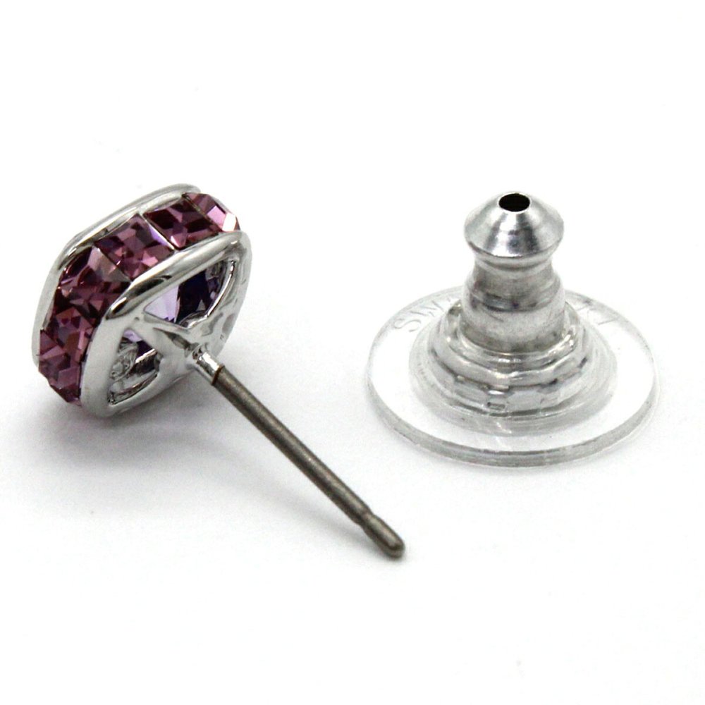 スワロフスキー swarovski ピアス アクセサリー 誕生石 2月 5660797 Birthstone バースストーン スタッドピアス レディース パープル 海外正規品
