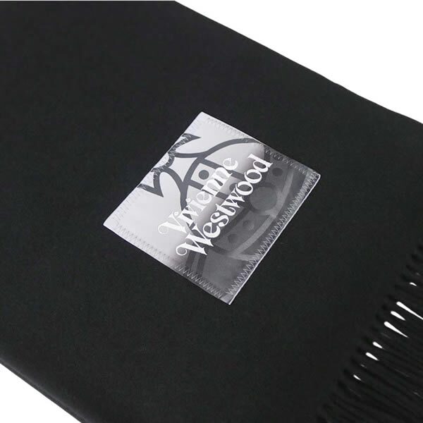 ヴィヴィアンウエストウッド VIVIENNE WESTWOOD マフラー NURIA STOLE 8103013J-W010X-N401-BLACK ユニセックス BLACK ブラック