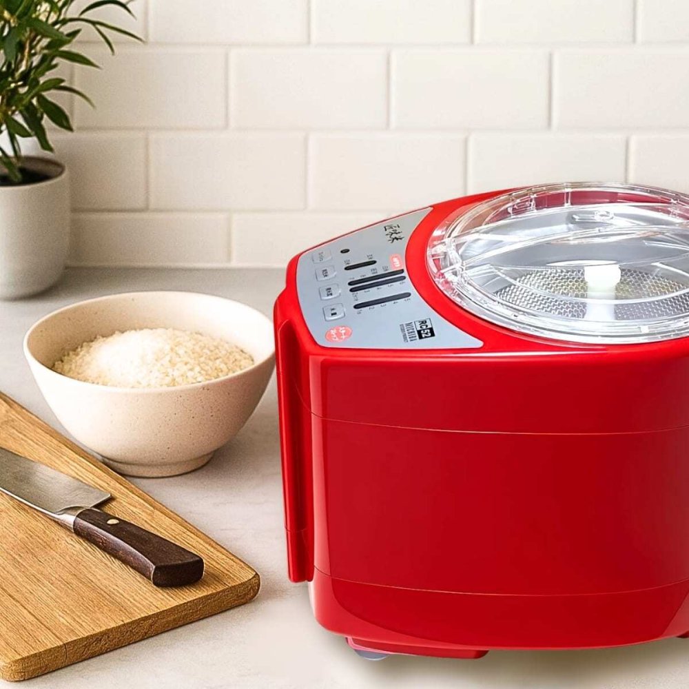 山本電気   家庭用精米機   匠味米（たくみまい）   MICHIBA MB-RC52R   レッド   5合   日本製    PSE 表示あり   #66621