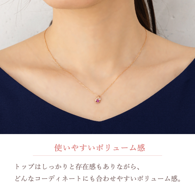 オーダーメイド しずく ネックレス 誕生石 2石 Ties K18 18金 18K K10 10金 10K プラチナ ドロップ型 雫 女性 レディース 誕生日 記念日 プレゼント ギフト 誕生日プレゼント 20代 30代 40代 妻 彼女 天然石 ダイヤモンド ダイヤ ルビー 小さい 小さめ ピンクゴールド ゴールド 選べる 金属アレルギー対応 金属アレルギー