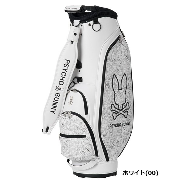 サイコバニー ゴルフ キャディバッグ カートキャディバッグ MONOTONE EDITION Psycho Bunny PBMG6BC3 お誕生日祝い お祝い 記念品 お父さん 父の日 彼氏 男性 30代 40代 50代 60代 母の日 お母さん 還暦祝い 敬老の日 彼女 人気プレゼント プレゼント