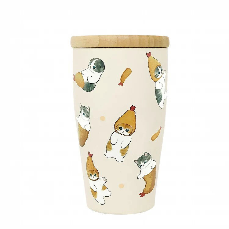 モフサンド mofusand 2WAY 木蓋付き 真空二重 タンブラー 350ml  カップ コップ 保温 保冷 まほうびん ネコ 猫 ねこ 蓋サメにゃん