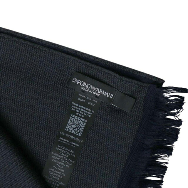 エンポリオ アルマーニ EMPORIO ARMANI マフラー 625007-cc307-1235 メンズ NAVY ANTRACITE マフラー