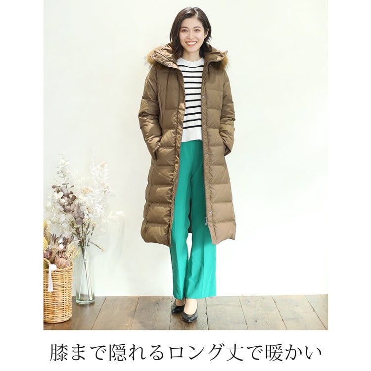 ダウンコート レディース ロング ダウン90% ラクーン ファー フード付き Filomo ブランド 100cm きれいめ ダウン コート ロングコート ロング丈コート ベンチコート レディースダウンコート ブラック 冬 アウター ギフト プレゼント 6F (2499-3r)