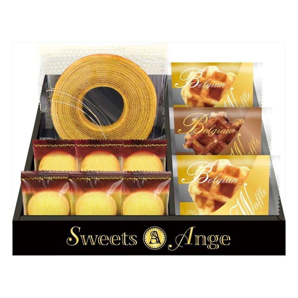 スイーツアンジュ ベルギーワッフルと焼菓子 ギフトセット 計10個入 スイーツ 個包装 焼き菓子 詰め合わせ クッキー ワッフル【北海道・沖縄県・離島 配送不可】