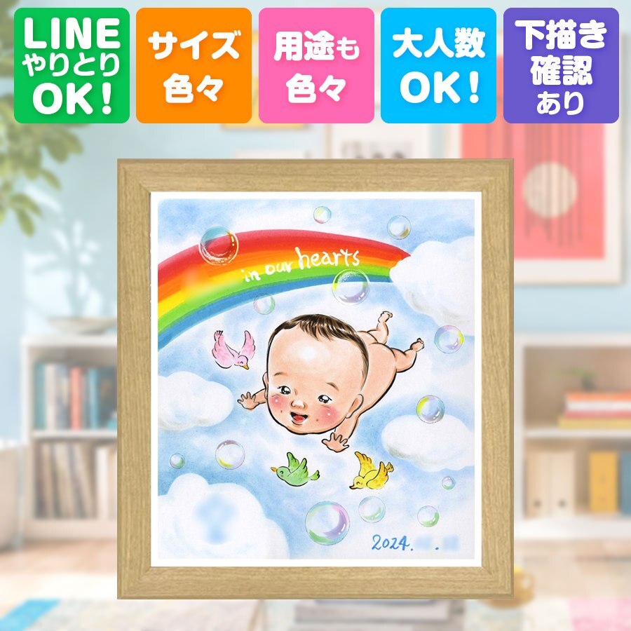 誕生日のギフトに、似顔絵なら思い出が大盛りになります。 贈り物 似顔絵 感謝 プレゼント ギフト 名入れ 手描き 誕生日 記念 記念日 お祝い 家族 祖父 祖母 両親 家族 ご両親 名入れ 修正無料 下書き確認 宝物 喜ばれる サプライズ そっくり 家族 一生もの 宝物 結婚祝い オリジナル 白寿祝い 引っ越し 色紙 カラフル メモリアル キレイ 節目 卒寿祝い 大人数 感動 ウェディングギフト