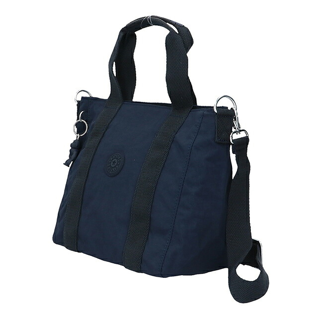 キプリング トートバッグ レディース ブランド Kipling アッセーニ ミニ ミニトートバッグ ロゴ ワンポイント 無地 2WAY KI7149-96V Blue Bleu 2