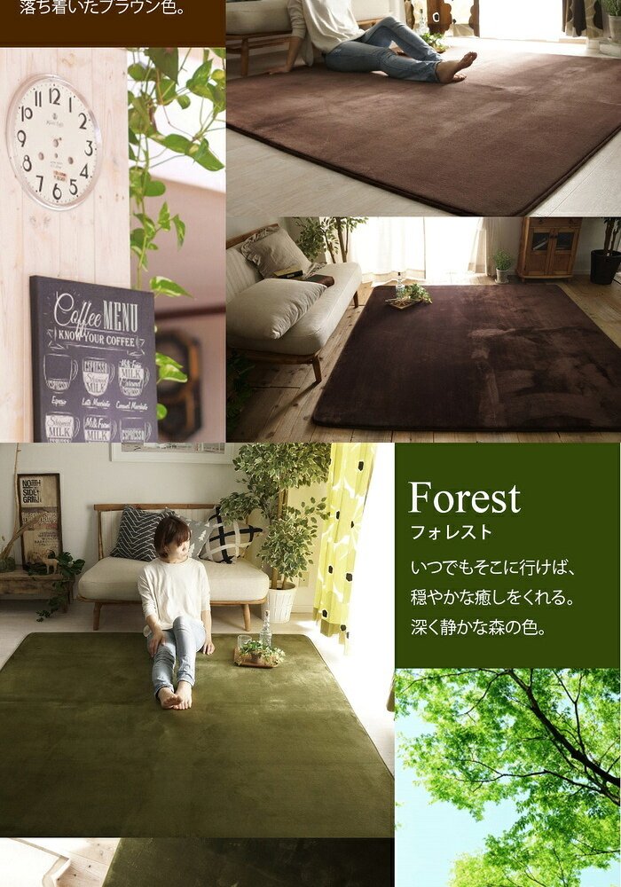 ラグ カーペット 手洗いOK！撥水＋低反発 約190×240cm 3畳 はっ水 洗える 低反発 厚手 リビング マット 絨毯 ふかふか じゅうたん マイクロファイバー